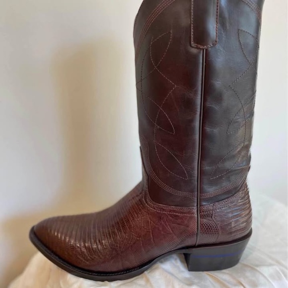 Alvies Congress Boots – Brown Teju Lizard (Size 11D) - Picture 7 of 7